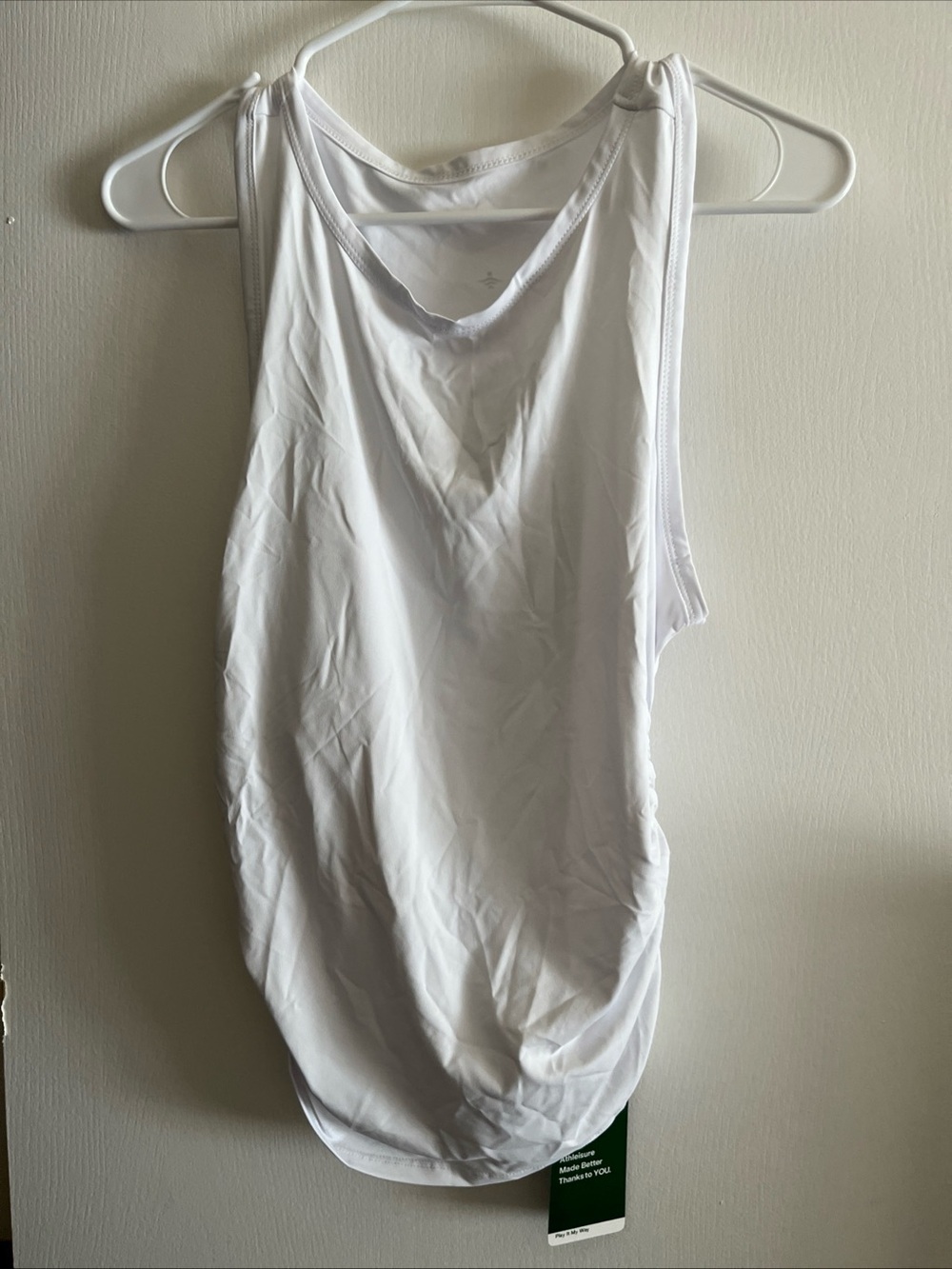 Halara wemons White Racerback Tank Top - Clean Everyday Essential